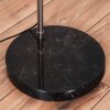 Bongal Lampadaire, Lampadaires arc Nickel mat, Noir, 1 lumière, Abat-jour en tissu