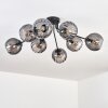 Koyoto Plafonnier, Boule lumineuse 85 cm Fumé, 8 lumières