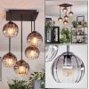 Koyoto Plafonnier, Boule lumineuse Clair, Fumé, 5 lumières