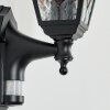 Naofe Lampe murale d´extérieur, Applique murale Noir, 1 lumière, Détecteur de mouvement