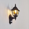 Naofe Lampe murale d´extérieur, Applique murale Noir, 1 lumière, Détecteur de mouvement