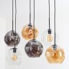 Ripoll Suspension, Boule lumineuse, Suspension Ambre, Clair, Fumé, 6 lumières