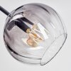 Koyoto Plafonnier, Boule lumineuse 78 cm Ambre, Clair, Fumé, 6 lumières