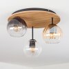 Koyoto Plafonnier, Boule lumineuse Écru, Noir, 3 lumières