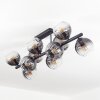 Koyoto Plafonnier, Boule lumineuse Clair, Fumé, 10 lumières Koyoto Plafonnier, Boule lumineuse Clair, Fumé, 10 lumières