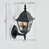 Naofe Lampe murale d´extérieur, Applique murale Noir, 1 lumière