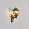 Naofe Lampe murale d´extérieur, Applique murale Or, Noir, 1 lumière, Détecteur de mouvement