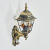 Naofe Lampe murale d´extérieur, Applique murale Or, Noir, 1 lumière, Détecteur de mouvement