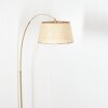 Sabadim Lampadaire Laiton, Noir, 1 lumière