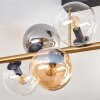 Gastor Plafonnier, Boule lumineuse Or, Noir, 10 lumières