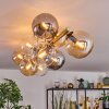 Gastor Plafonnier, Boule lumineuse Or, Noir, 10 lumières