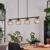 Koyoto Suspension, Boule lumineuse, Suspension Ambre, Clair, 4 lumières
