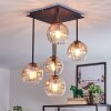 Koyoto Plafonnier, Boule lumineuse Ambre, Clair, 5 lumières