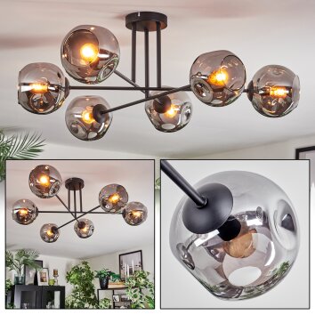 Ripoll Plafonnier, Boule lumineuse Fumé, 6 lumières Ripoll Plafonnier, Boule lumineuse Fumé, 6 lumières