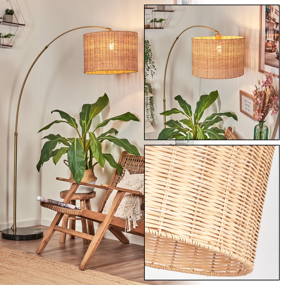 Cavaca Lampadaire Laiton, Noir, 1 lumière main product photo