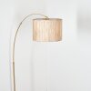 Bongal Lampadaire Laiton, Noir, 1 lumière