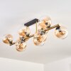 Gastor Plafonnier, Boule lumineuse Or, Noir, 10 lumières