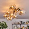 Gastor Plafonnier, Boule lumineuse Or, Noir, 10 lumières