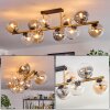 Gastor Plafonnier, Boule lumineuse Or, Noir, 10 lumières