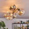 Gastor Plafonnier, Boule lumineuse Or, Noir, 10 lumières