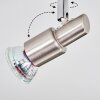 Firan Plafonnier, Spot de plafond LED Nickel mat, 2 lumières