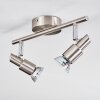 Firan Plafonnier, Spot de plafond LED Nickel mat, 2 lumières