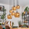 Ripoll Suspension, Boule lumineuse, Suspension Ambre, 6 lumières