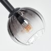 Koyoto Plafonnier, Boule lumineuse Clair, Fumé, 8 lumières