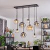 Koyoto Suspension, Boule lumineuse, Suspension Ambre, Clair, Fumé, 8 lumières