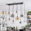 Ripoll Suspension, Boule lumineuse, Suspension Ambre, Clair, Fumé, 8 lumières