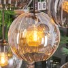 Koyoto Suspension, Boule lumineuse, Suspension Ambre, Clair, Fumé, 8 lumières