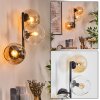 Koyoto Boule lumineuse, Applique murale Ambre, Clair, 3 lumières