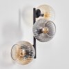 Koyoto Boule lumineuse, Applique murale Ambre, Clair, Fumé, 3 lumières