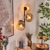 Koyoto Boule lumineuse, Applique murale Ambre, Clair, Fumé, 3 lumières