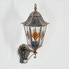 Hongkong Lampe murale d´extérieur, Applique murale Brun, Or, 1 lumière, Détecteur de mouvement
