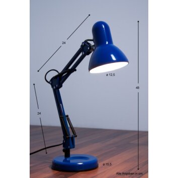 Lampe de table Globo Famous Bleu, 1 lumière