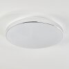 Plafonnier Morges LED Chrome, Blanc, 1 lumière