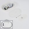plafonnier extérieur  Paleroo LED Blanc, 1 lumière