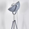 Lampadaire Bagdad Bleu, Chrome, Gris, 1 lumière