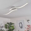 Plafonnier Mohlin LED Nickel, Blanc, 2 lumières