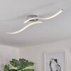 Plafonnier Mohlin LED Nickel, Blanc, 2 lumières