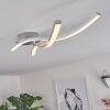 Plafonnier Mohlin LED Nickel, Blanc, 2 lumières