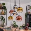 Gastor Suspension, Boule lumineuse, Suspension Chrome, Or, Clair, Cuivré, Fumé, 6 lumières