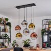 Gastor Suspension, Boule lumineuse, Suspension Chrome, Or, Clair, Cuivré, Fumé, 6 lumières