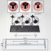 Gastor Suspension, Boule lumineuse, Suspension Cuivré, 6 lumières
