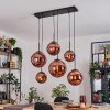 Gastor Suspension, Boule lumineuse, Suspension Cuivré, 6 lumières
