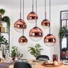 Gastor Suspension, Boule lumineuse, Suspension Clair, Cuivré, 6 lumières