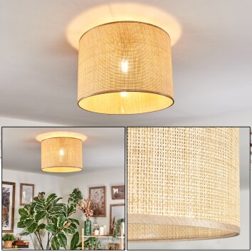 Sabadim Plafonnier beige, Écru, 1 lumière