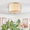 Sabadim Plafonnier beige, Écru, 1 lumière