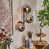 Gastor Boule lumineuse, Applique murale Chrome, Fumé, 3 lumières
